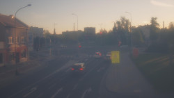 Křižovatka ulic Komenského a Velké Novosady