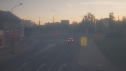Křižovatka ulic Komenského a Velké Novosady