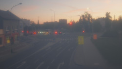Křižovatka ulic Komenského a Velké Novosady