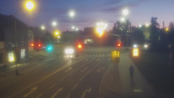 Křižovatka ulic Komenského a Velké Novosady