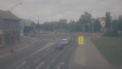 Křižovatka ulic Komenského a Velké Novosady
