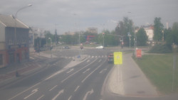 Křižovatka ulic Komenského a Velké Novosady
