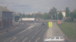 Křižovatka ulic Komenského a Velké Novosady