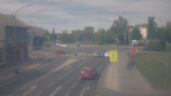 Křižovatka ulic Komenského a Velké Novosady