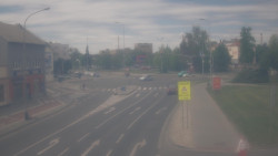 Křižovatka ulic Komenského a Velké Novosady
