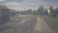 Křižovatka ulic Komenského a Velké Novosady