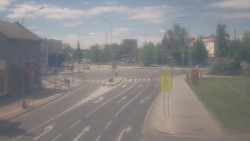 Křižovatka ulic Komenského a Velké Novosady