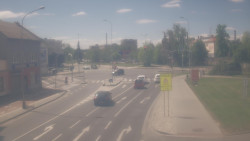 Křižovatka ulic Komenského a Velké Novosady