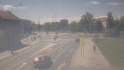 Křižovatka ulic Komenského a Velké Novosady