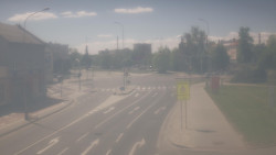 Křižovatka ulic Komenského a Velké Novosady