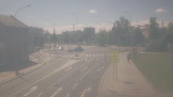 Křižovatka ulic Komenského a Velké Novosady