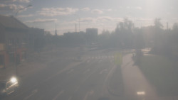Křižovatka ulic Komenského a Velké Novosady