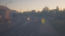 Křižovatka ulic Komenského a Velké Novosady