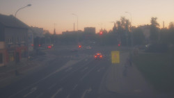 Křižovatka ulic Komenského a Velké Novosady