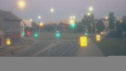 Křižovatka ulic Komenského a Velké Novosady