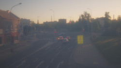 Křižovatka ulic Komenského a Velké Novosady