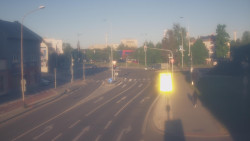 Křižovatka ulic Komenského a Velké Novosady