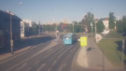 Křižovatka ulic Komenského a Velké Novosady