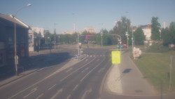 Křižovatka ulic Komenského a Velké Novosady