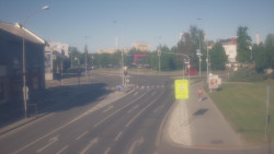 Křižovatka ulic Komenského a Velké Novosady