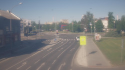 Křižovatka ulic Komenského a Velké Novosady