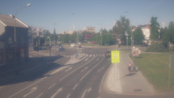 Křižovatka ulic Komenského a Velké Novosady