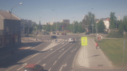 Křižovatka ulic Komenského a Velké Novosady