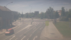 Křižovatka ulic Komenského a Velké Novosady