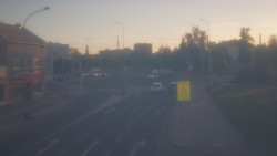 Křižovatka ulic Komenského a Velké Novosady