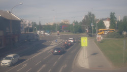 Křižovatka ulic Komenského a Velké Novosady