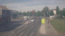 Křižovatka ulic Komenského a Velké Novosady