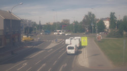 Křižovatka ulic Komenského a Velké Novosady