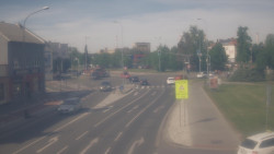 Křižovatka ulic Komenského a Velké Novosady