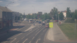 Křižovatka ulic Komenského a Velké Novosady