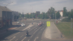 Křižovatka ulic Komenského a Velké Novosady