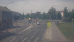 Křižovatka ulic Komenského a Velké Novosady
