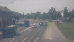 Křižovatka ulic Komenského a Velké Novosady
