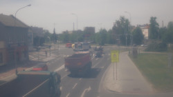 Křižovatka ulic Komenského a Velké Novosady
