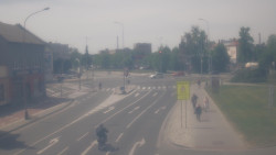 Křižovatka ulic Komenského a Velké Novosady