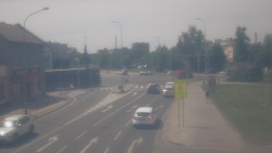 Křižovatka ulic Komenského a Velké Novosady