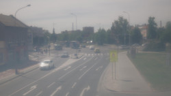 Křižovatka ulic Komenského a Velké Novosady