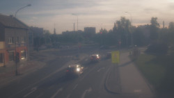 Křižovatka ulic Komenského a Velké Novosady