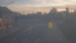 Křižovatka ulic Komenského a Velké Novosady