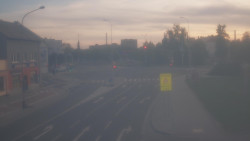 Křižovatka ulic Komenského a Velké Novosady