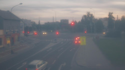 Křižovatka ulic Komenského a Velké Novosady