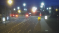 Křižovatka ulic Komenského a Velké Novosady