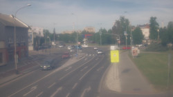 Křižovatka ulic Komenského a Velké Novosady