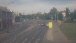 Křižovatka ulic Komenského a Velké Novosady