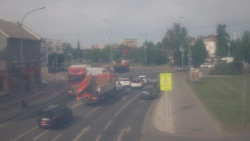 Křižovatka ulic Komenského a Velké Novosady