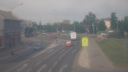 Křižovatka ulic Komenského a Velké Novosady